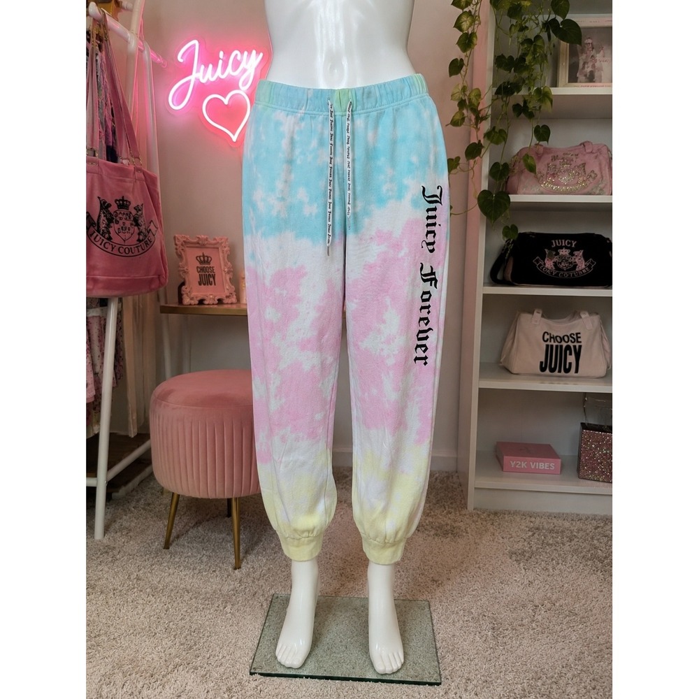 Juicy Couture x Forever 21 Tie Dye Jogger Sweatpants Y2K Size L